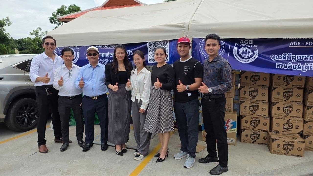Distributing essential supplies to the community