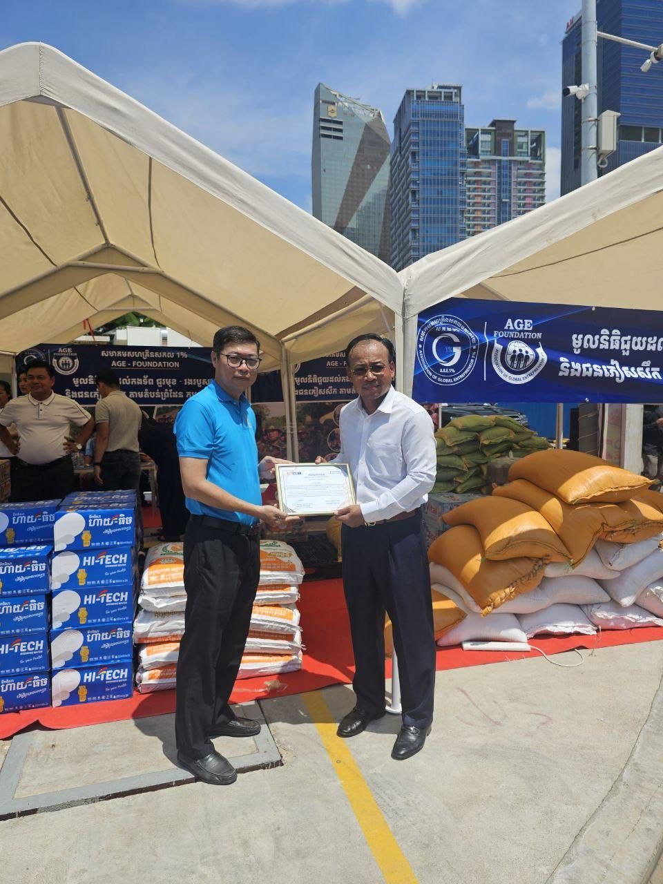 Donation handover ceremony